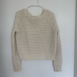 Knitted cozy sweater